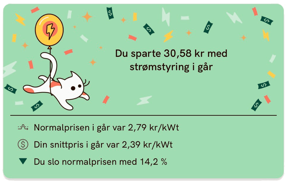 Strømsparing app